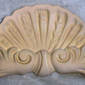 Item # 384 - Traditional or Nautical Extra Large Drapery Medallion - 8" W x 4" H (weighs less than 2 lbs)