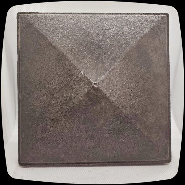 Item #006 - Pyramid Contemporary Medium Large Drapery Medallion -  6" Square - Image 2