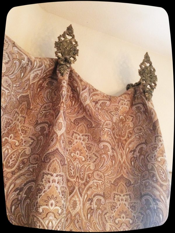 Traditional Extra Large Drapery Medallion - 9" H x 3-5/8" W -  Item #040 - Image 11