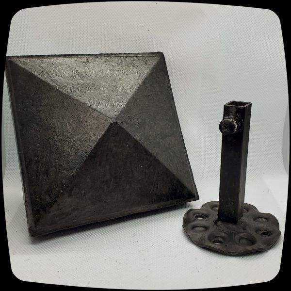 Item # 105 - Pyramid Contemporary Drapery Medallion -  4-1/2" square - Image 3