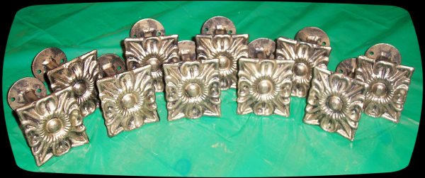 Item # 107 - Traditional Floral Medium Drapery Medallion - 3-3/8" H x 2-3/4" W - Image 5