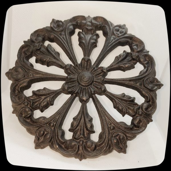 Beautiful Large Drapery Medallion - 7-1/8" diameter - Item #119 - Image 8