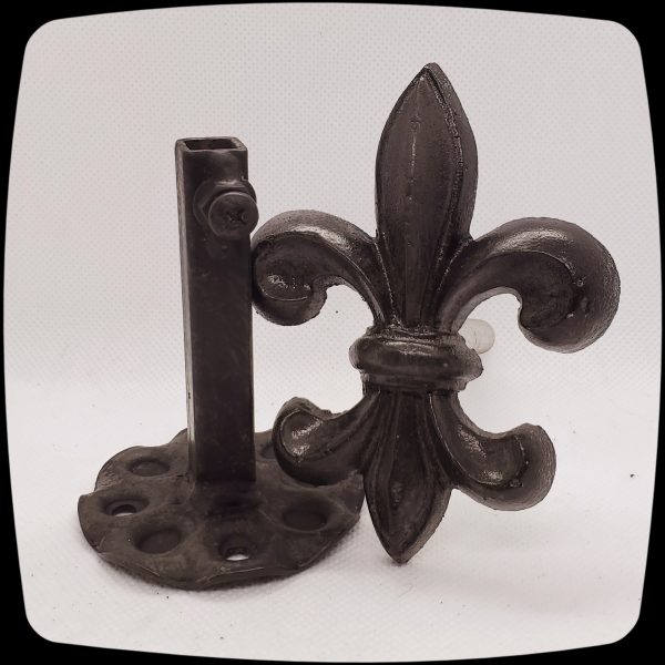 Fleur-Di-Lis Medium Drapery Medallion - 4" H x 3" W -  Item #140 - Image 5