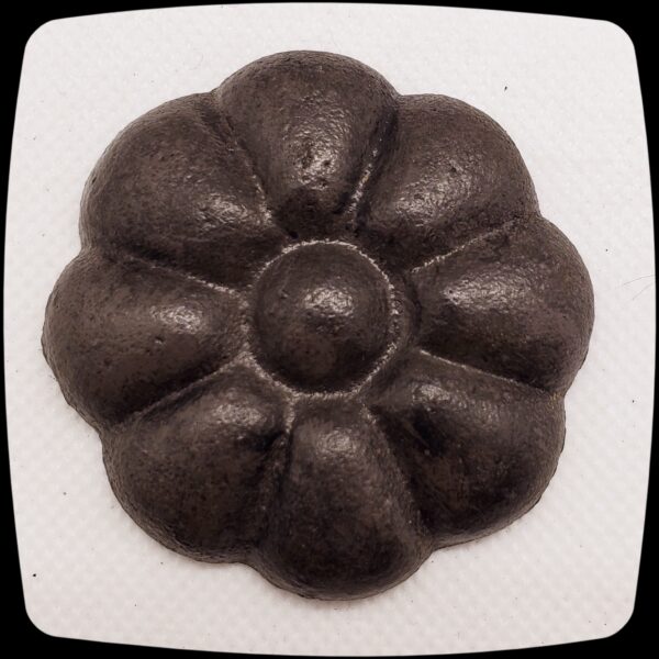 Item # 154M -  Extra Small Flower Drapery Medallion - 2" diameter - Image 2