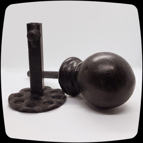 Ball Finial Protruding Drapery Medallion - 3-1/8" L 2-1/2" H -  Item #178 - Image 6