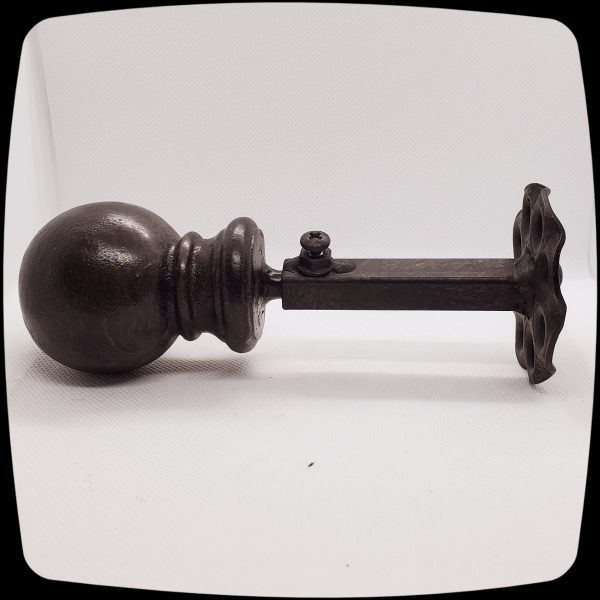 Ball Finial Protruding Drapery Medallion - 3-1/8" L 2-1/2" H -  Item #178 - Image 7