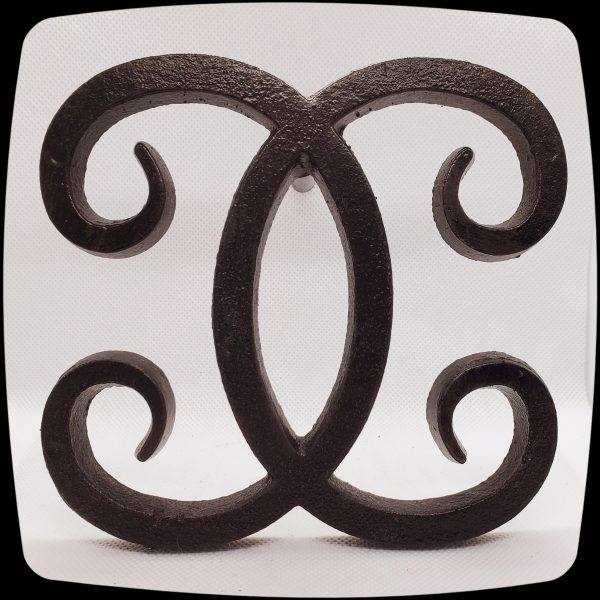 Interlocking Scrolls Drapery Medallion - 5-1/4" square -  Item #217 - Image 7
