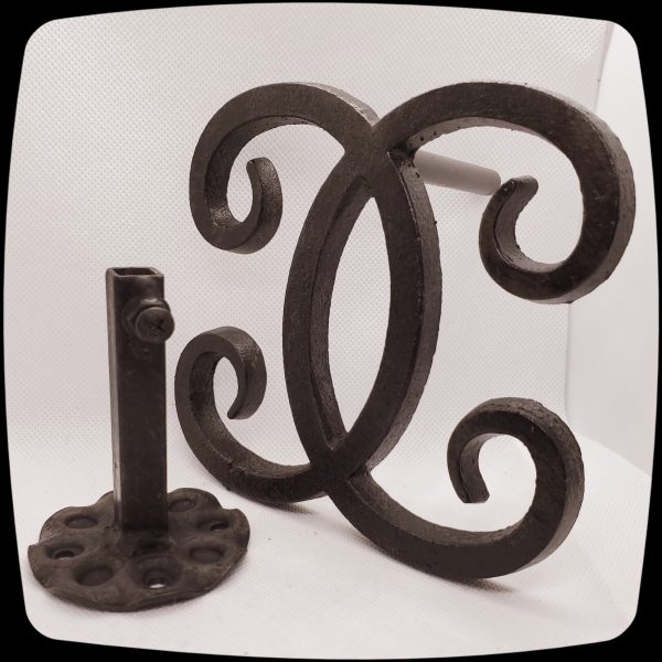 Interlocking Scrolls Drapery Medallion - 5-1/4" square -  Item #217 - Image 5