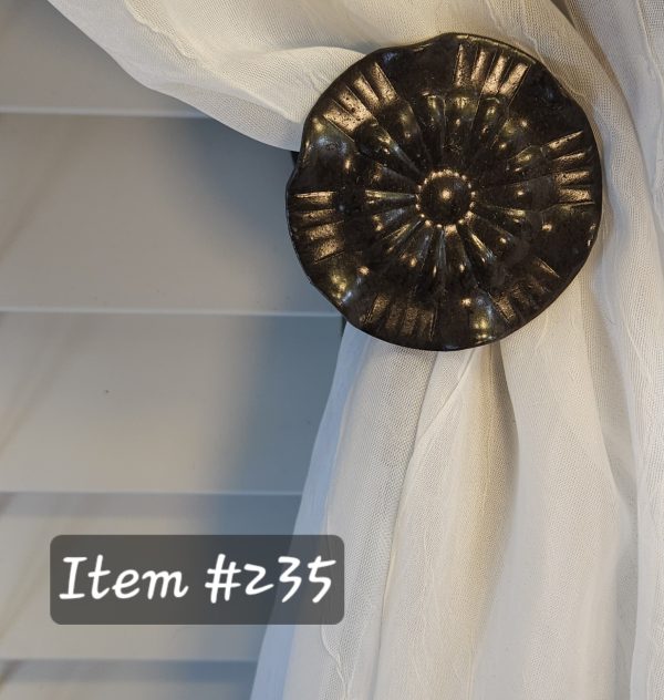 Item # 235 Traditional or Contemporary Small Drapery Medallion - 2-1/2" diameter