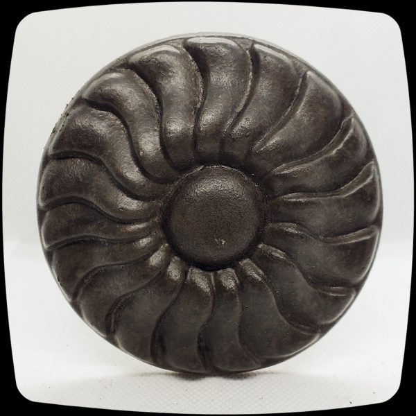 Item # 283 - Comptemporary Button Drapery Medallion - 4" diameter - Image 5