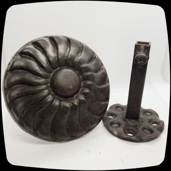 Item # 283 - Comptemporary Button Drapery Medallion - 4" diameter - Image 6