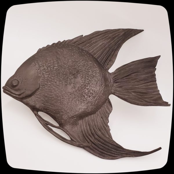 Item # 997 Extra Large Tropical Fish Drapery Medallion - 10-1/2" H x 12-3/4" W - Image 2