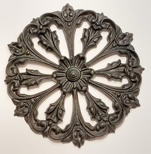 Beautiful Large Drapery Medallion - 7-1/8" diameter - Item #119 - Image 6
