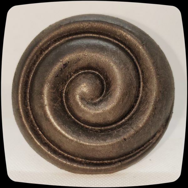 🌀 Item #995 - Contemporary Swirled Medium Drapery Medallion - 3-1/2" Diameter 🌀 - Image 2