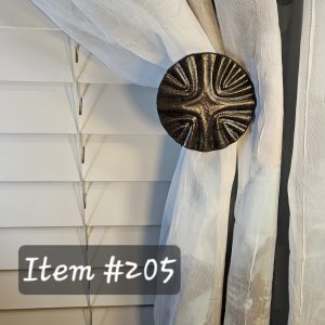 Medium Medallions to Hang Drapery and Curtains